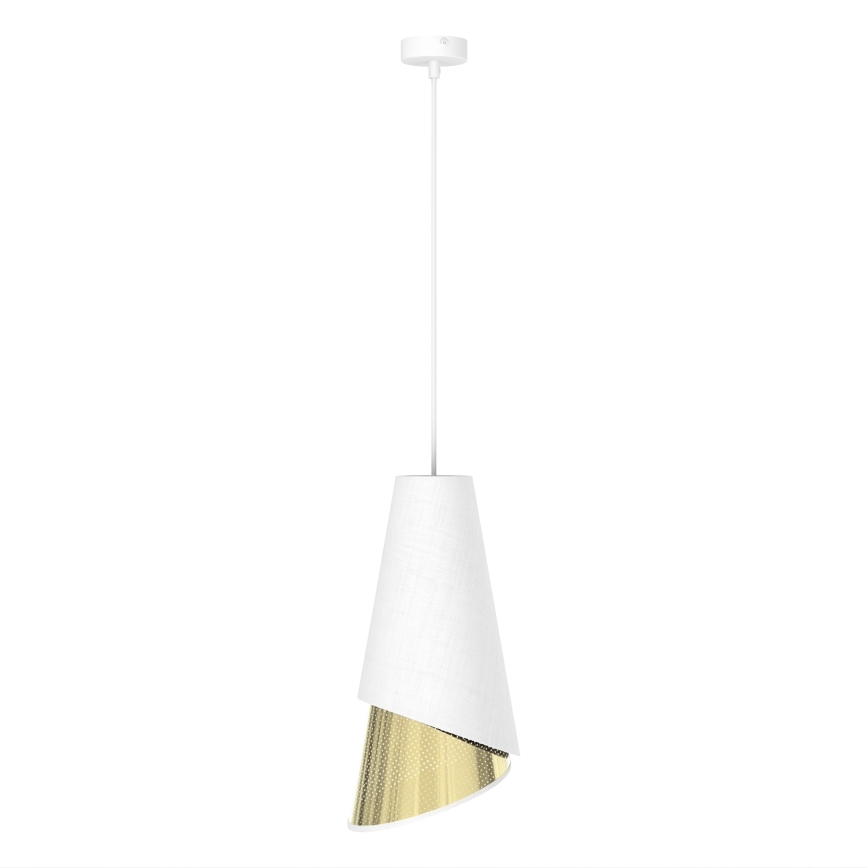 MODA kábeles csillár 1x E27/15W/230V fehér/arany