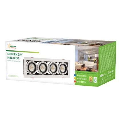 Beépíthető lámpa MODERN DAY MINI 4xGU10/10W/230V