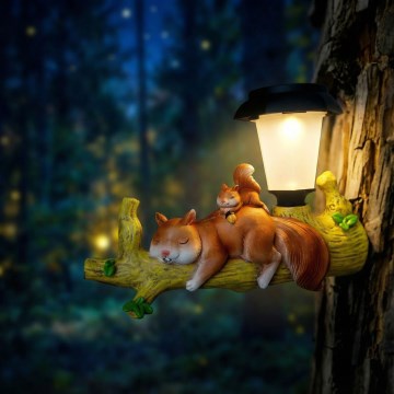 Mókus formájú LED napelemes lámpa LED/1,2V 300 mAh IP44