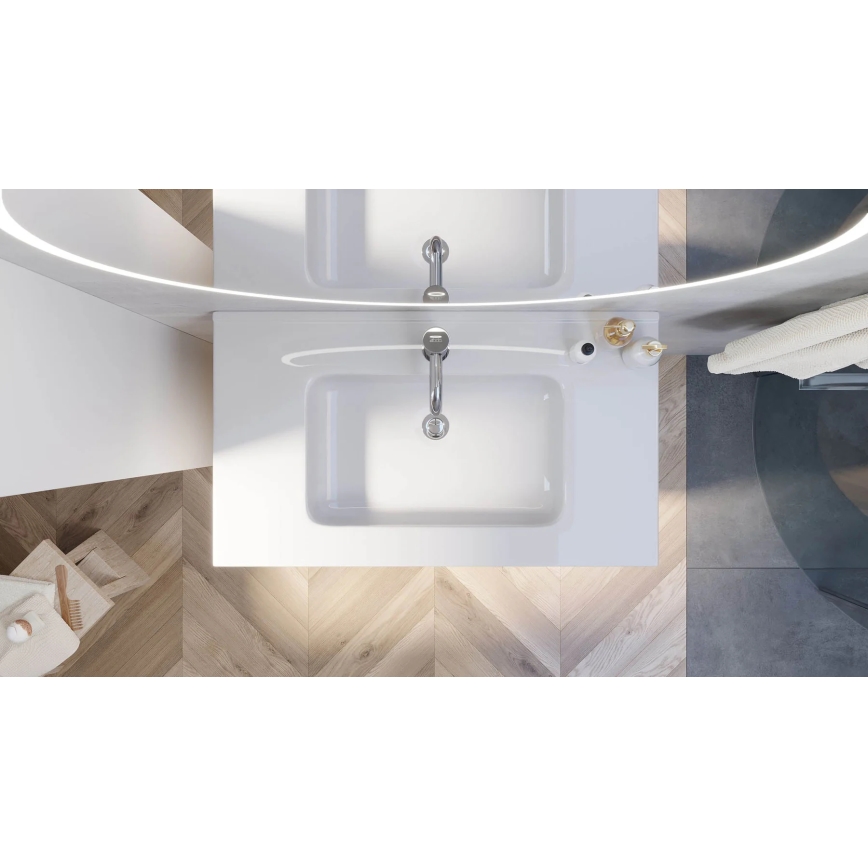 MOLDE 80 cm-es fürdőszobai szekrény mosdóval, fehér