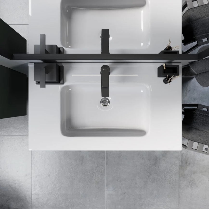 MOLDE 80 cm-es zöld fürdőszobai mosdószekrény