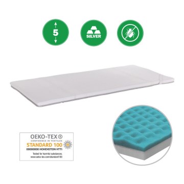 Monarch - Ortopéd matrac betét MONZA 90x200 cm huzat Silver Medicott