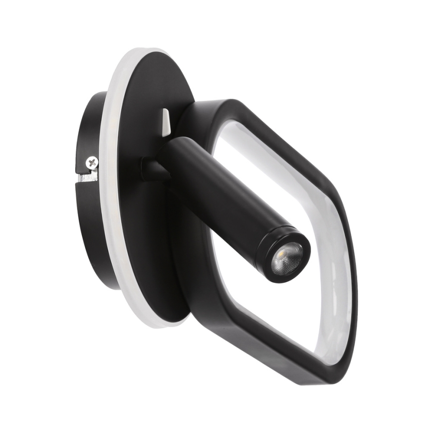 LED Fali lámpa MONET LED/13W/230V + LED/2W 3000/4000/6000K fekete