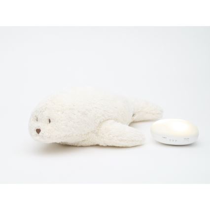 Moonie - altató plüssfóka melódiával és világítással Organic Polar