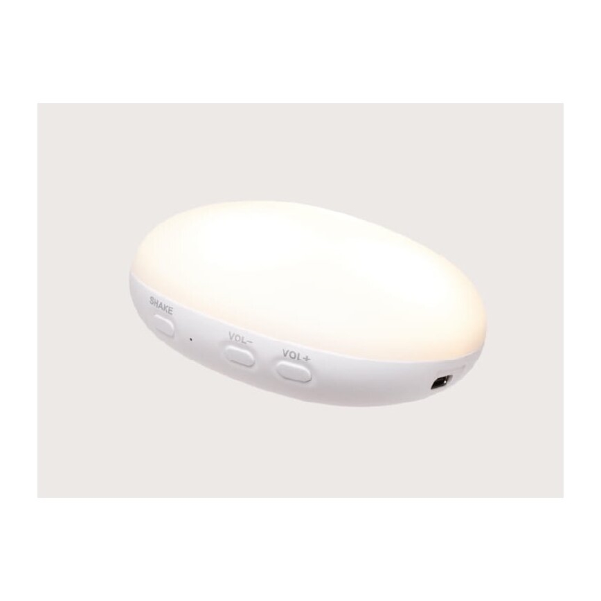 Moonie - Snuggle buddy dallammal és világítással 2.0 nyuszi organic rózsa