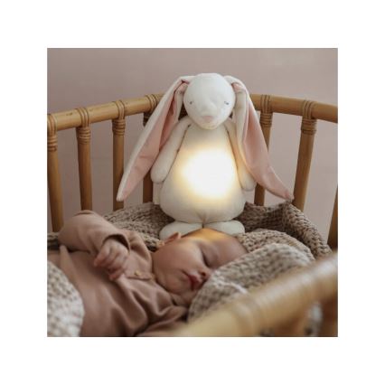 Moonie - Snuggle buddy dallammal és világítással 2.0 nyuszi powder