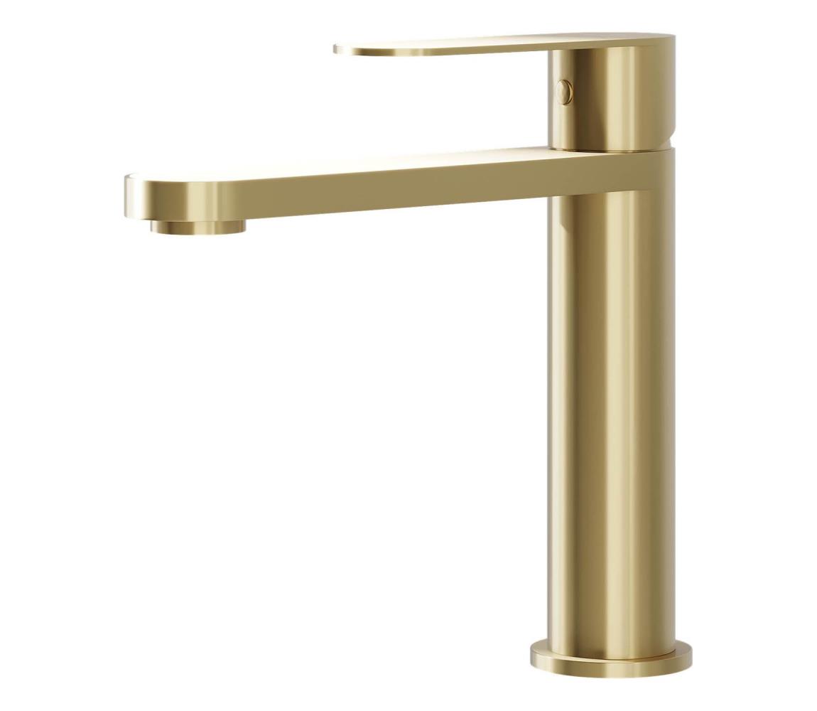 BATH DELUXE Mosdócsaptelep TARNBY 17,3 cm szálcsiszolt sárgaréz 28