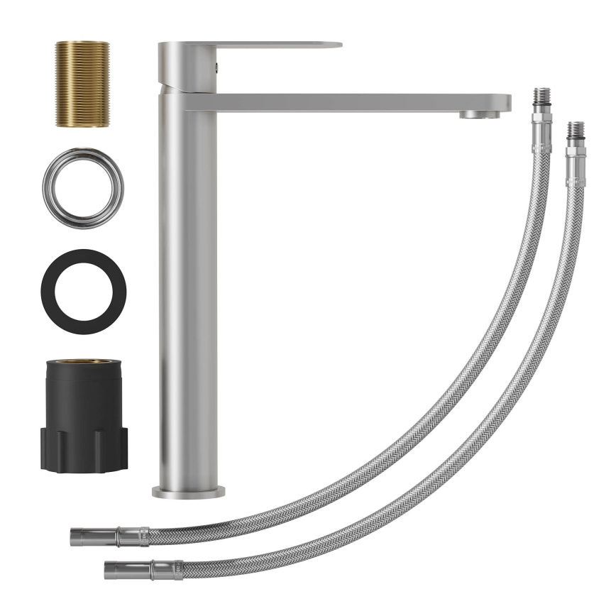 Mosdócsaptelep TARNBY 27,3 cm szálcsiszolt rozsdamentes acél