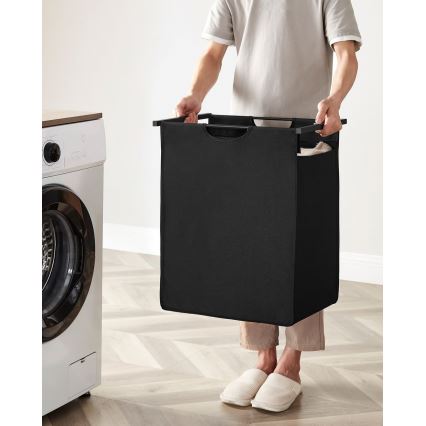 Mosókosár REX barna/fekete