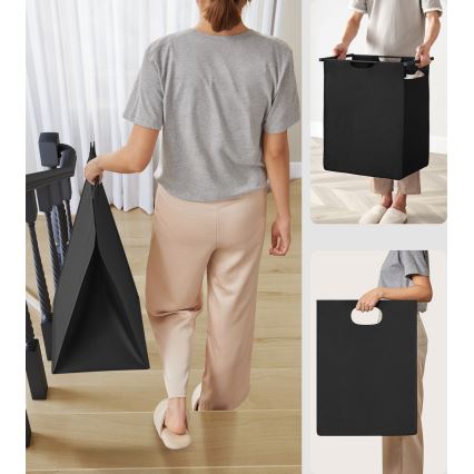 Mosókosár REX barna/fekete