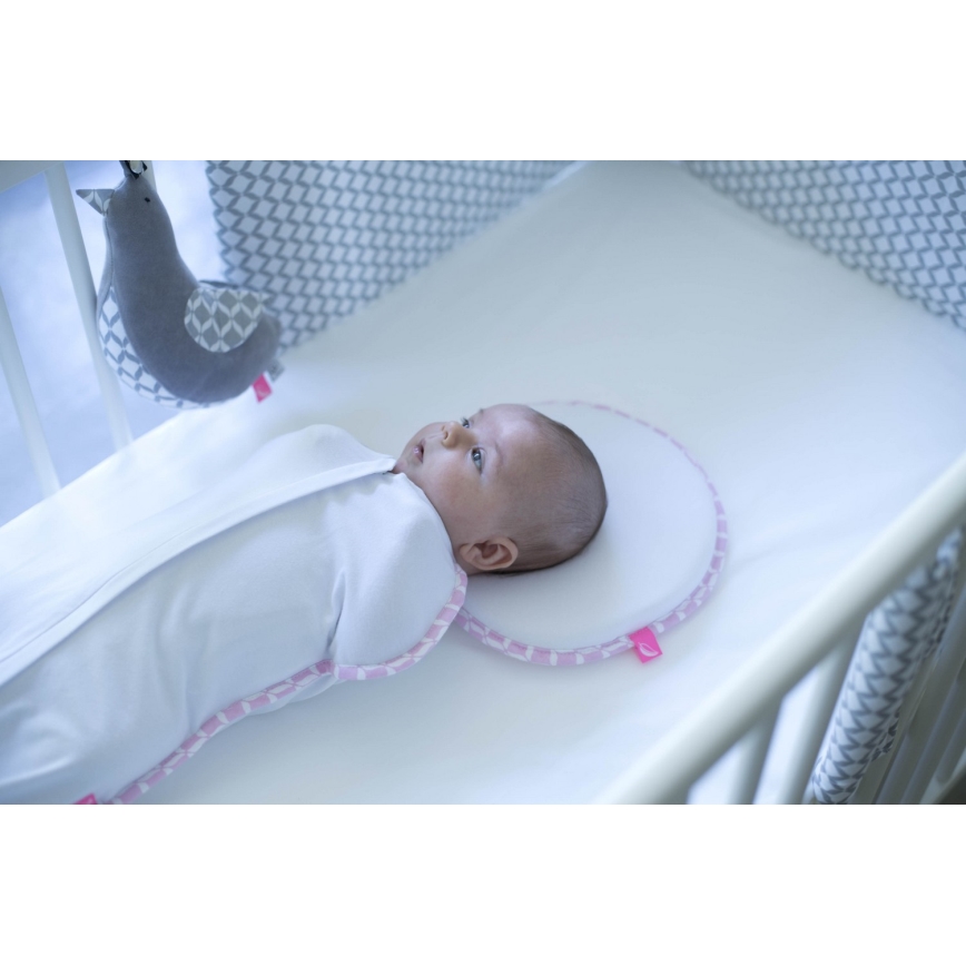 MOTHERHOOD - Ergonomikus stabilizáló párna újszülöttek számára CLASSICS rózsaszín