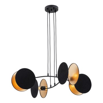 MOTIF függőlámpa kábellel 4xE27/15W/230V fekete