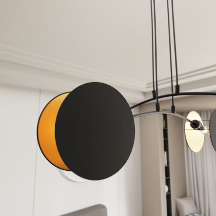 MOTIF függőlámpa kábellel 4xE27/15W/230V fekete