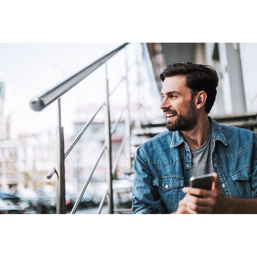 Motorola - Vezeték nélküli fülhallgató VerveBuds 100 TWS fekete