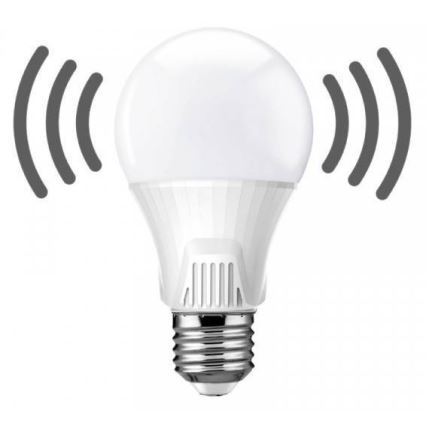 Mozgásérzékelős LED izzó E27/9W/230V 6500K
