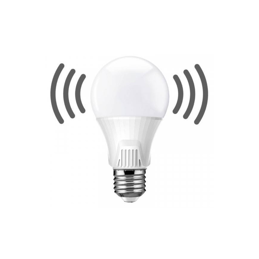 Mozgásérzékelős LED izzó E27/9W/230V 6500K