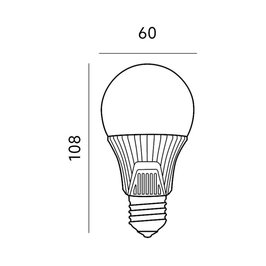 Mozgásérzékelős LED izzó E27/9W/230V 6500K
