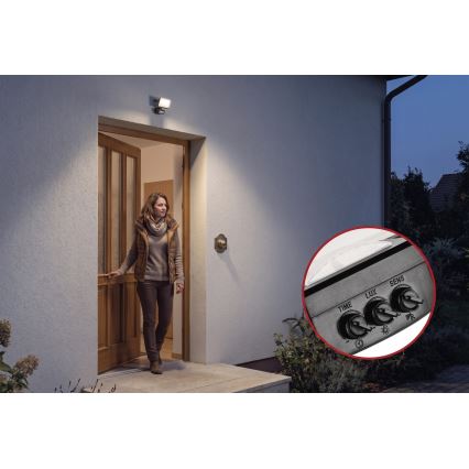 LED reflektor mozgás- és alkonyérzékelővel TAMBO EVO LED/10W/230V 4000K IP44 fekete