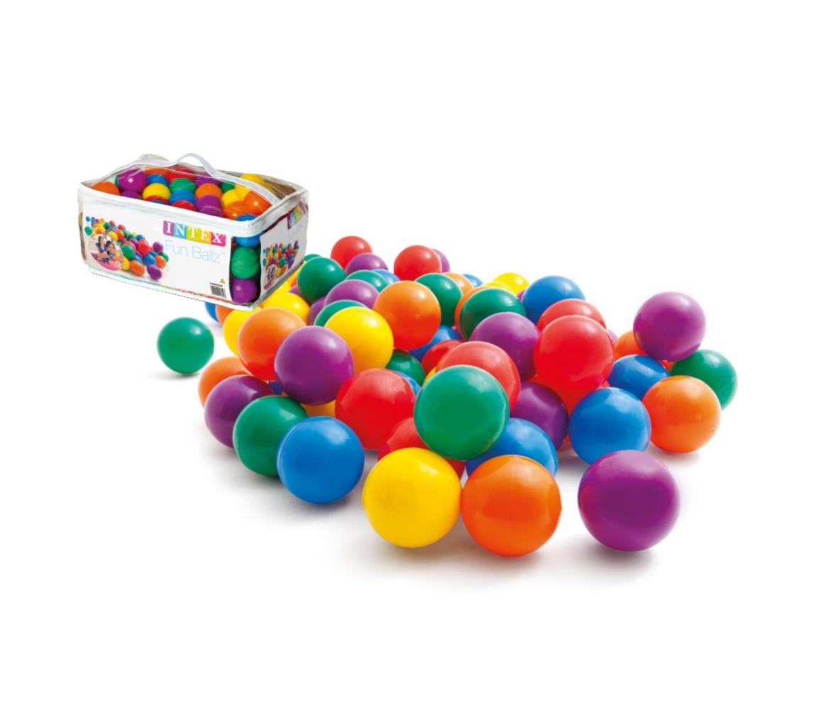 Intex Műanyag golyók, 100 db, átmérő: 6,5 cm 00830004