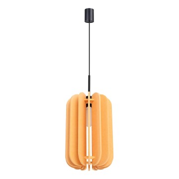 MULA függőlámpa kábelen 1xE27/15W/230V Ø27 cm sárga