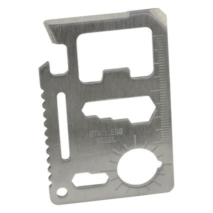 Multifunkcionális túlélőeszköz rozsdamentes acél