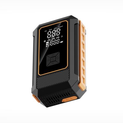Multifunkciós indítótöltő kompresszorral, 8000 mAh