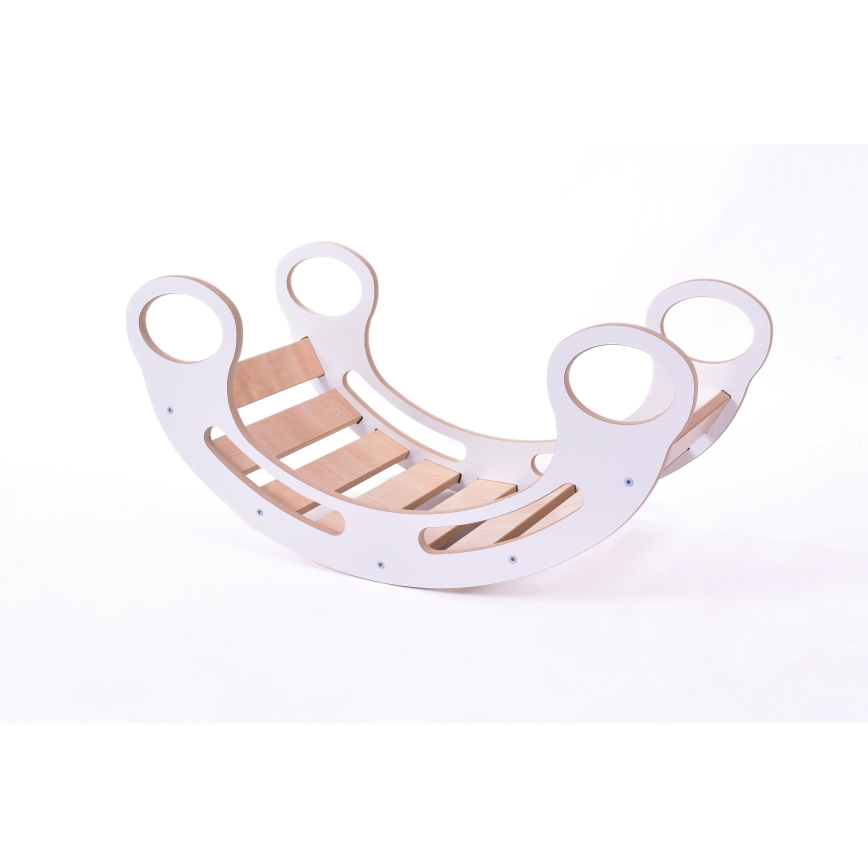 Multifunkciós Montessori hinta fehér/juhar