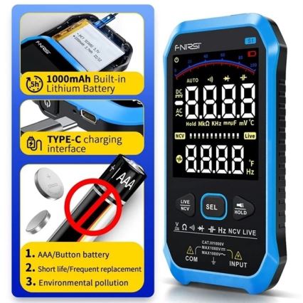 Multiméter 1000 mAh 5V