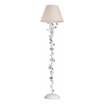 MW-LIGHT - Állólámpa FLORA 1xE27/40W/230V fehér/krémszínű
