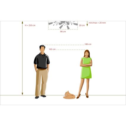 MW-LIGHT - Csillár FLORA 6xE14/60W/230V