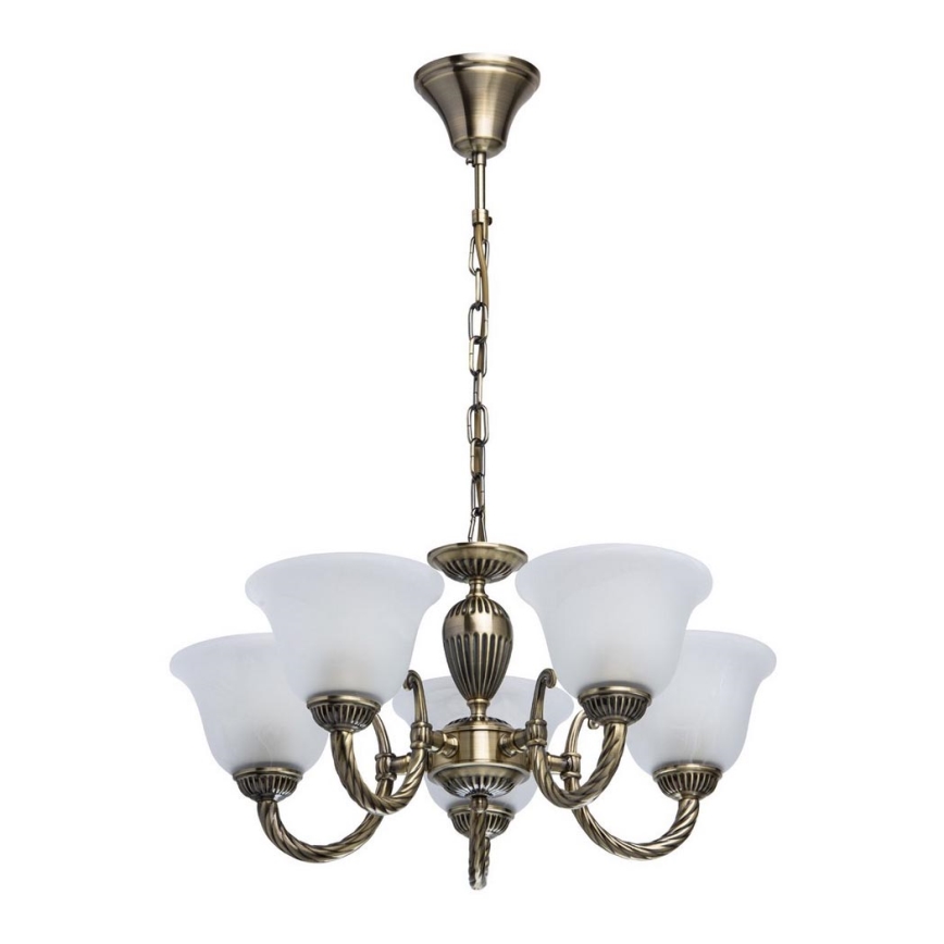 MW-LIGHT - Csillár láncon EDINBURG 5xE27/60W/230V