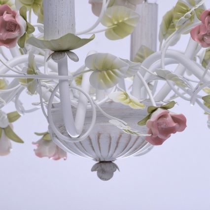 MW-LIGHT - Csillár láncon FLORA PROVENCE 6xE14/40W/230V