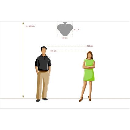 MW-LIGHT - Csillár rúdon CRYSTAL 5xE14/40W/230V