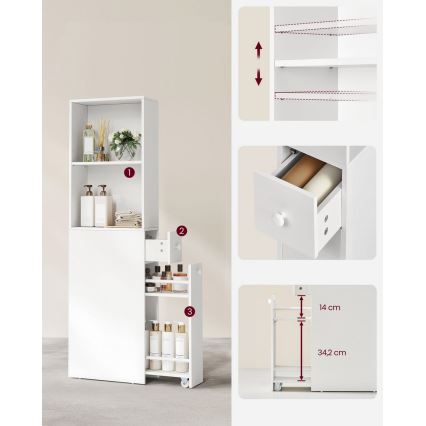 NALA fehér szekrény