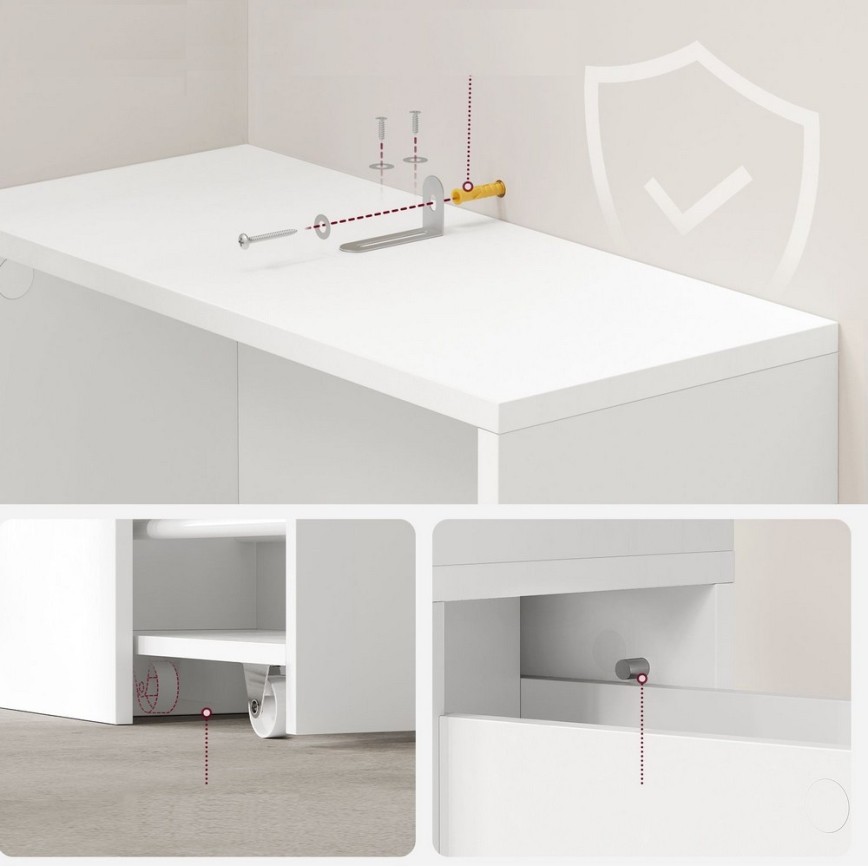 NALA fehér szekrény