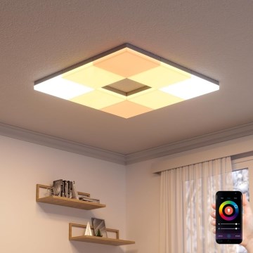 Nanoleaf - 3 darabos szett: RGBW dimmelhető SKYLIGHT mennyezeti lámpatest LED/18W/230V + 2xLED/16W/230V 2700-6500K Wi-Fi