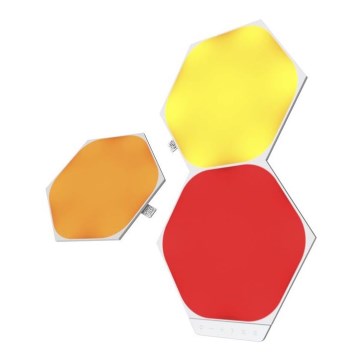 Nanoleaf - KÉSZLET 3x LED RGB Szabályozható panel HEXAGON LED/2W/230V Wi-Fi