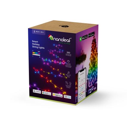 Nanoleaf - LED RGBW Kültéri karácsonyi lánc ESSENTIALS 250xLED 2x10m 2700-6500K Wi-Fi IP44