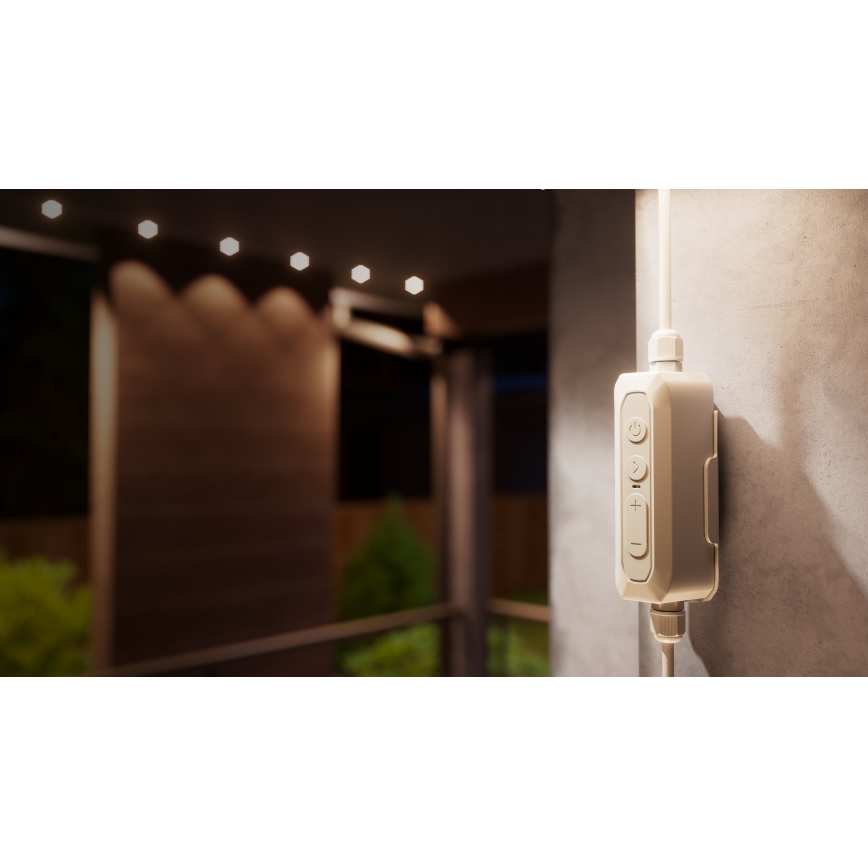 Nanoleaf - LED RGBCW dimmelhető kültéri fényfüzér 30xLED/2,4W/230V 15m 2200-6500K IP67 Wi-Fi + távirányító
