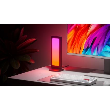 Nanoleaf - LED RGBIC állítható fényerejű, tölthető asztali állomás 5V 2700-6500K fekete