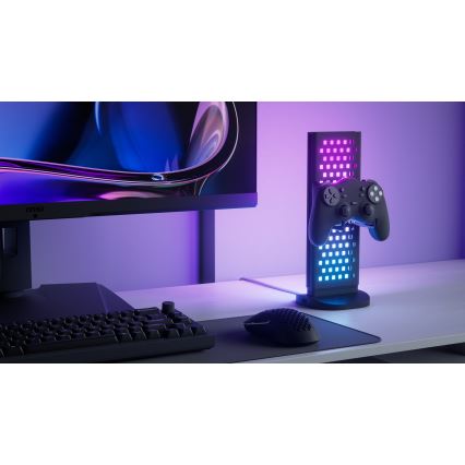 Nanoleaf - LED RGBIC állítható fényerejű, tölthető asztali állomás 5V 2700-6500K fekete