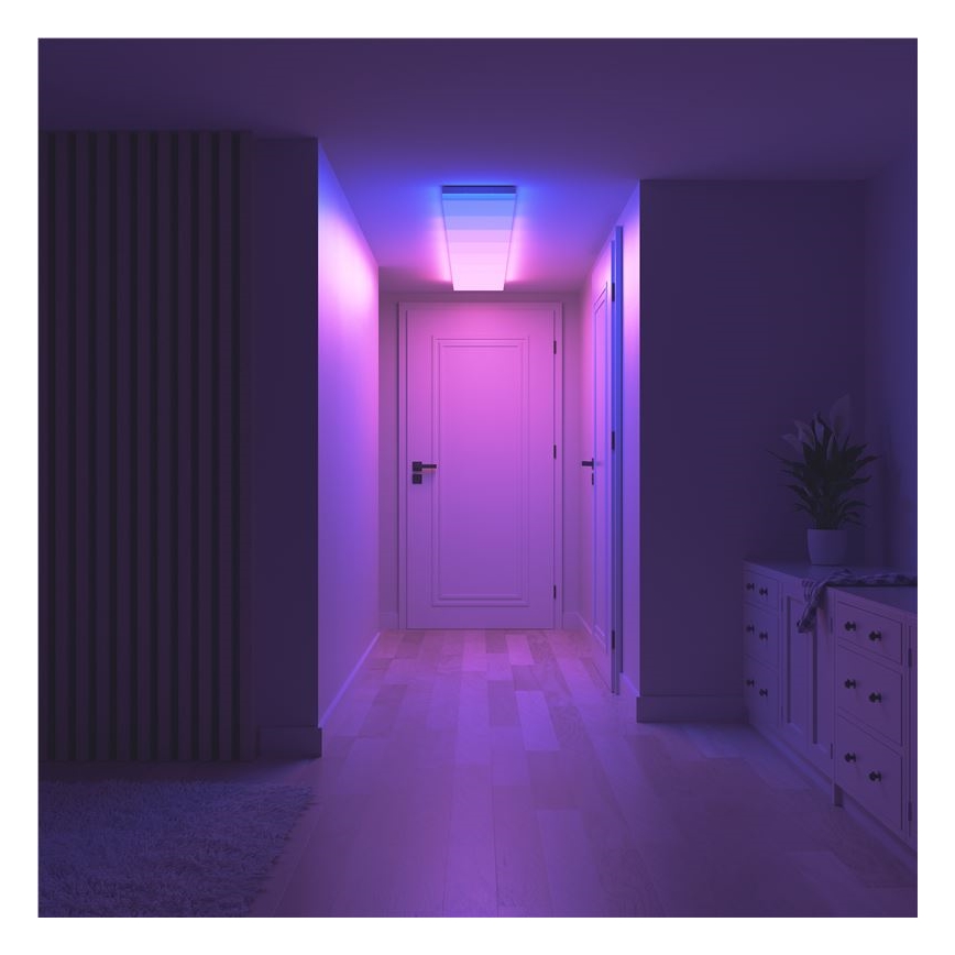 Nanoleaf - 3 darabos szett: RGBW dimmelhető SKYLIGHT mennyezeti lámpatest LED/18W/230V + 2xLED/16W/230V 2700-6500K Wi-Fi