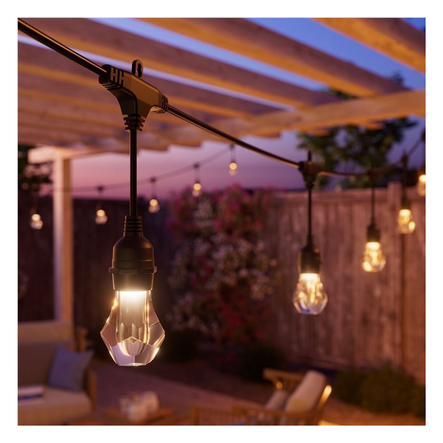 Nanoleaf - Kiegészítő készlet LED RGBWIC Dimmelhető kültéri lánc GIRLANDA 20xLED 15m 2700-6500K Wi-Fi IP65