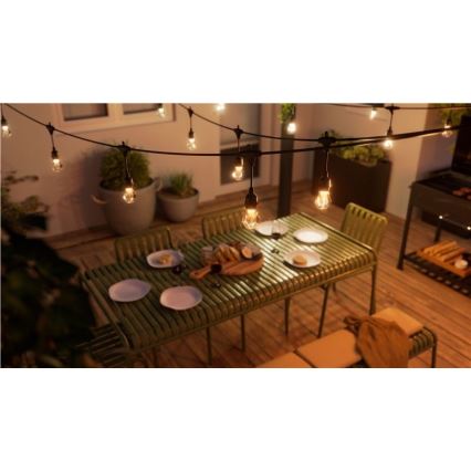 Nanoleaf - Kiegészítő készlet LED RGBWIC Dimmelhető kültéri lánc GIRLANDA 20xLED 15m 2700-6500K Wi-Fi IP65