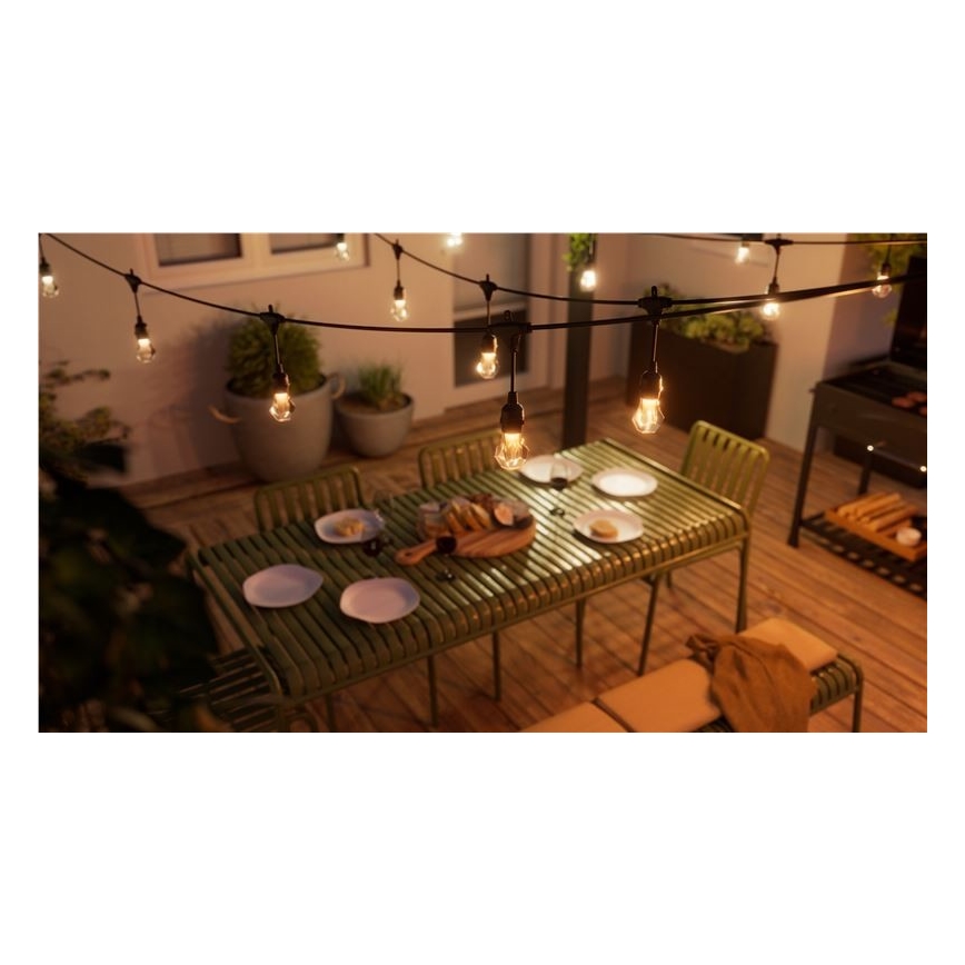 Nanoleaf - Kiegészítő készlet LED RGBWIC Dimmelhető kültéri lánc GIRLANDA 20xLED 15m 2700-6500K Wi-Fi IP65