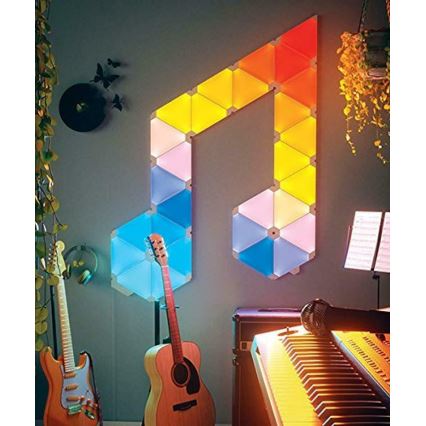 Nanoleaf - KÉSZLET 9x LED RGB Szabályozható panel RHYTHM LED/2W/230V Wi-Fi
