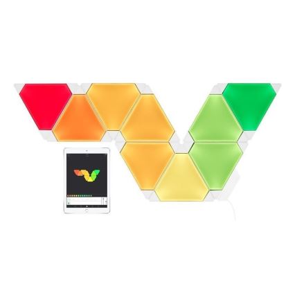 Nanoleaf - KÉSZLET 9x LED RGB Szabályozható panel RHYTHM LED/2W/230V Wi-Fi