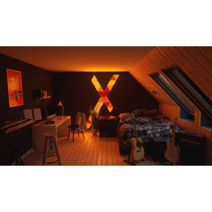 Nanoleaf - KÉSZLET 9x LED RGB Szabályozható panel RHYTHM LED/2W/230V Wi-Fi