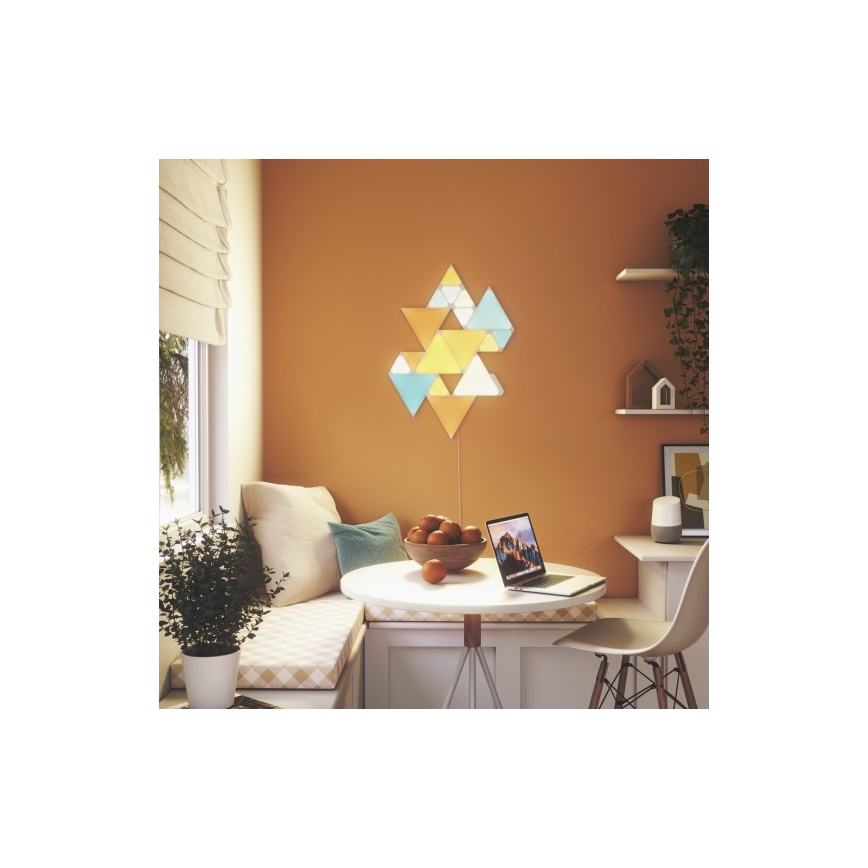 Nanoleaf - KÉSZLET 9x LED RGB Szabályozható panel RHYTHM LED/2W/230V Wi-Fi