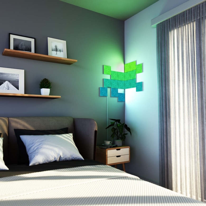 Nanoleaf - KÉSZLET 17x LED RGB Szabályozható panel CANVAS LED/1W/230V Wi-Fi